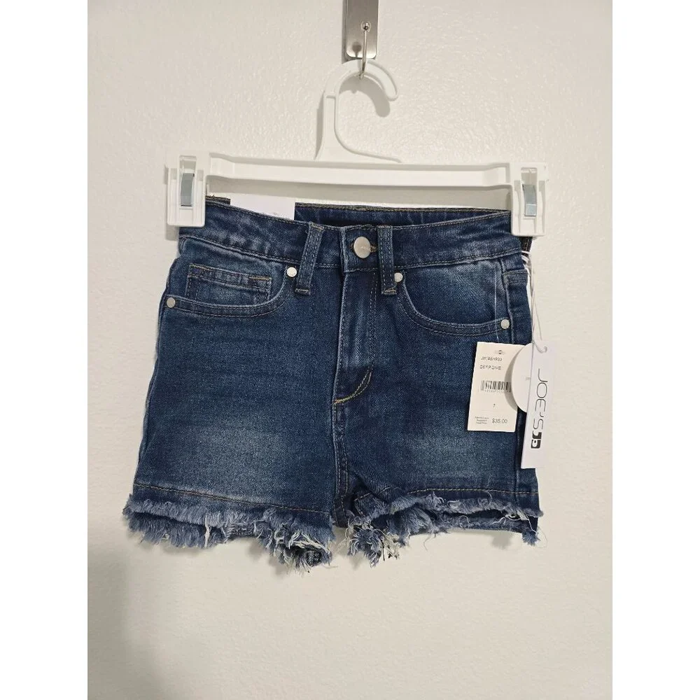 Joe's Girl's Jeans‎ Audrey Double Frey High Rise Jean Shorts Size 7